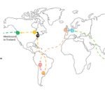 Itinerary on map