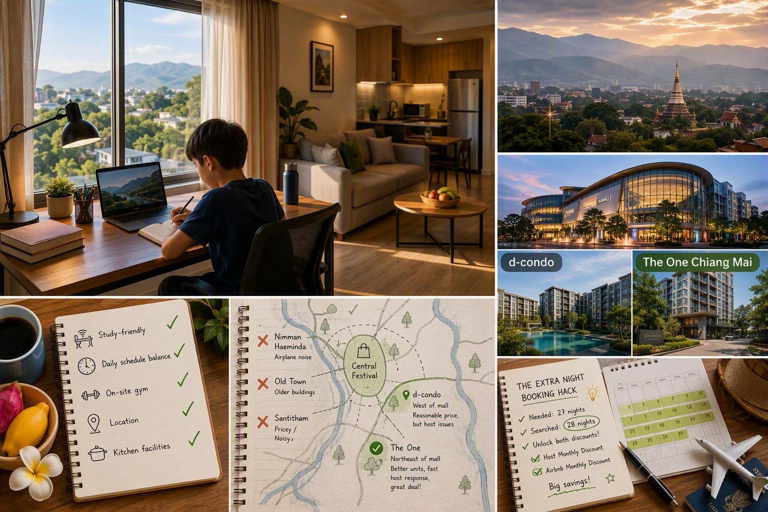 How We Found the Perfect One-Month Airbnb in Chiang Mai (With Homeschooling Kids!)